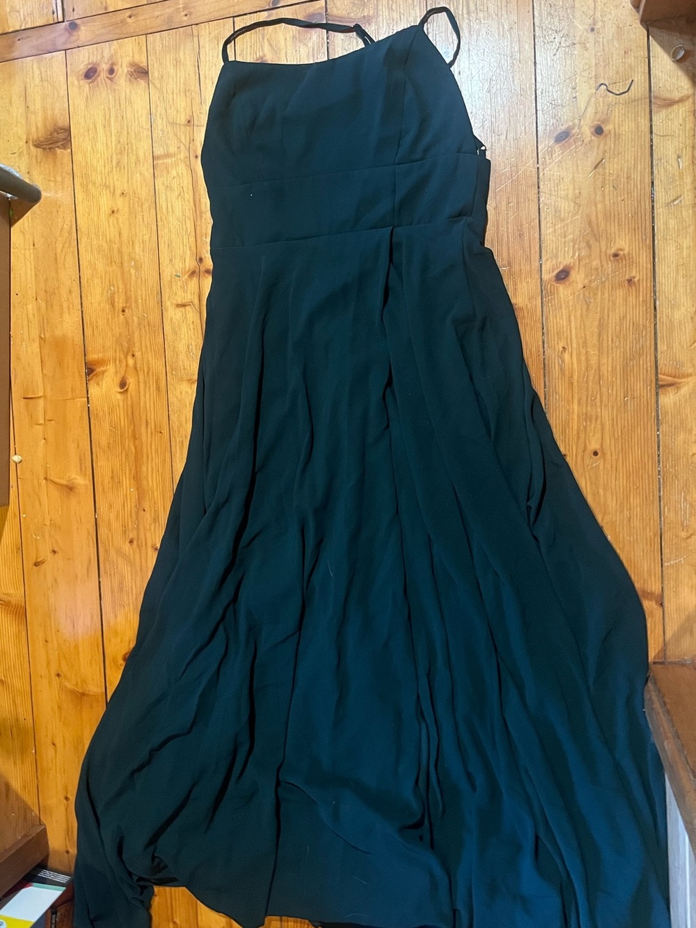 Lulus dark green maxi dress